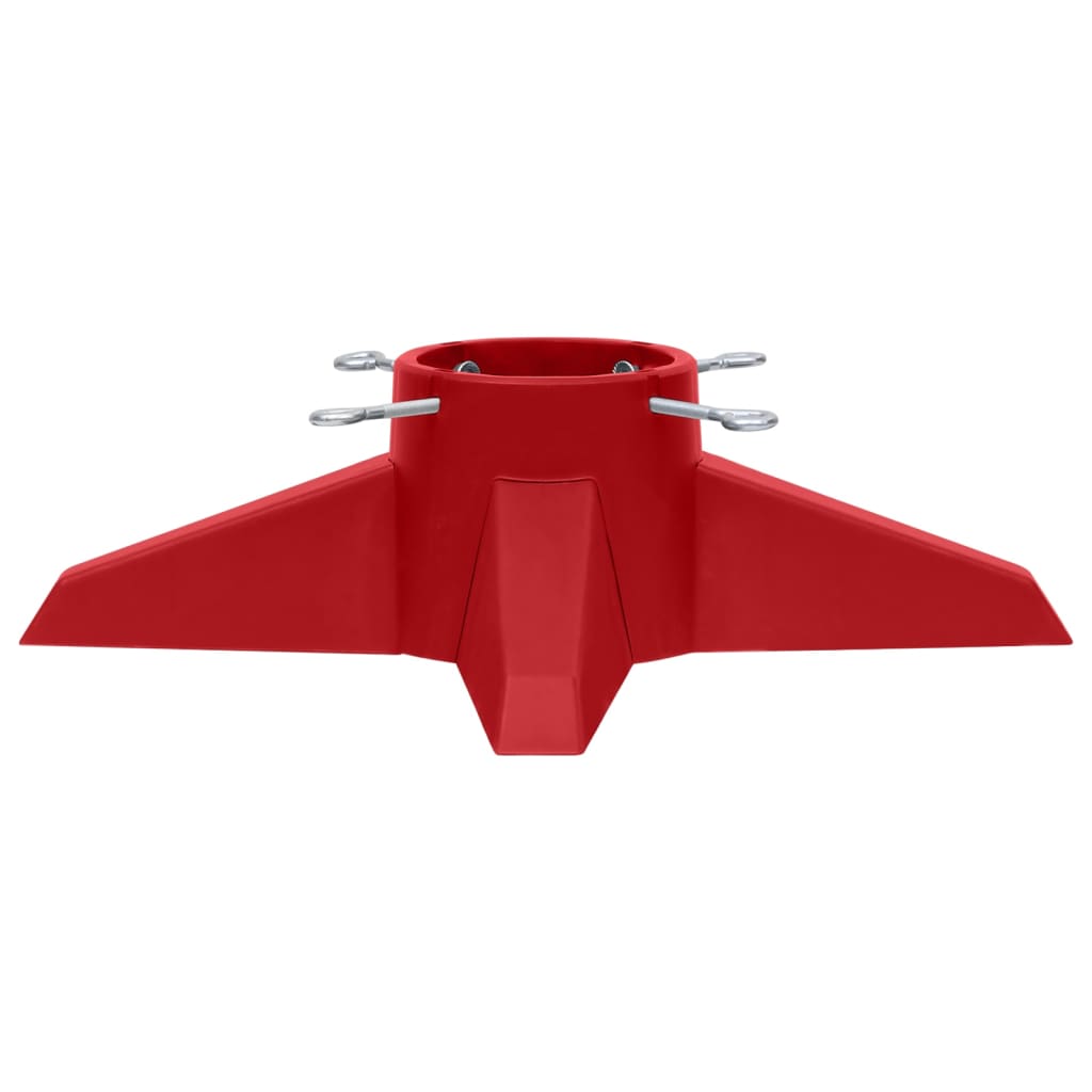 Joulukuusen jalka punainen 55,5x55,5x15 cm - Harrastajankoti.fi