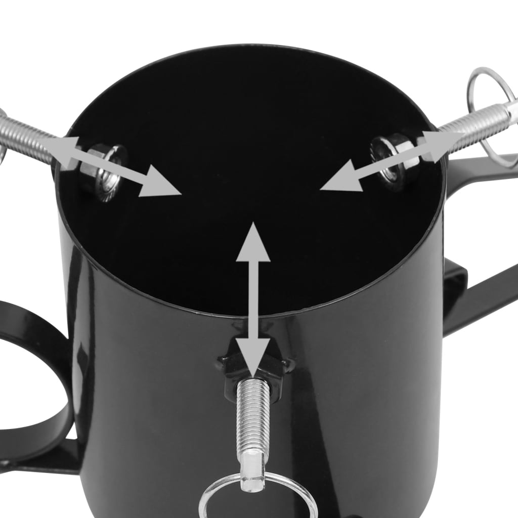 Joulukuusen jalka musta 58x58x21 cm - Harrastajankoti.fi