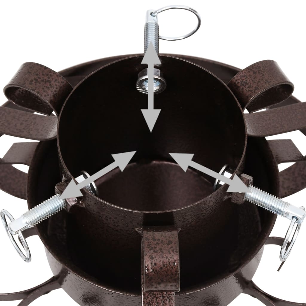 Joulukuusen jalka antiikki kupari 29x29x15,5 cm - Harrastajankoti.fi