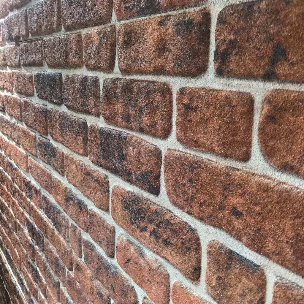 3D Seinäpaneelit tummanruskea tiilikuvio 10 kpl EPS - Harrastajankoti.fi