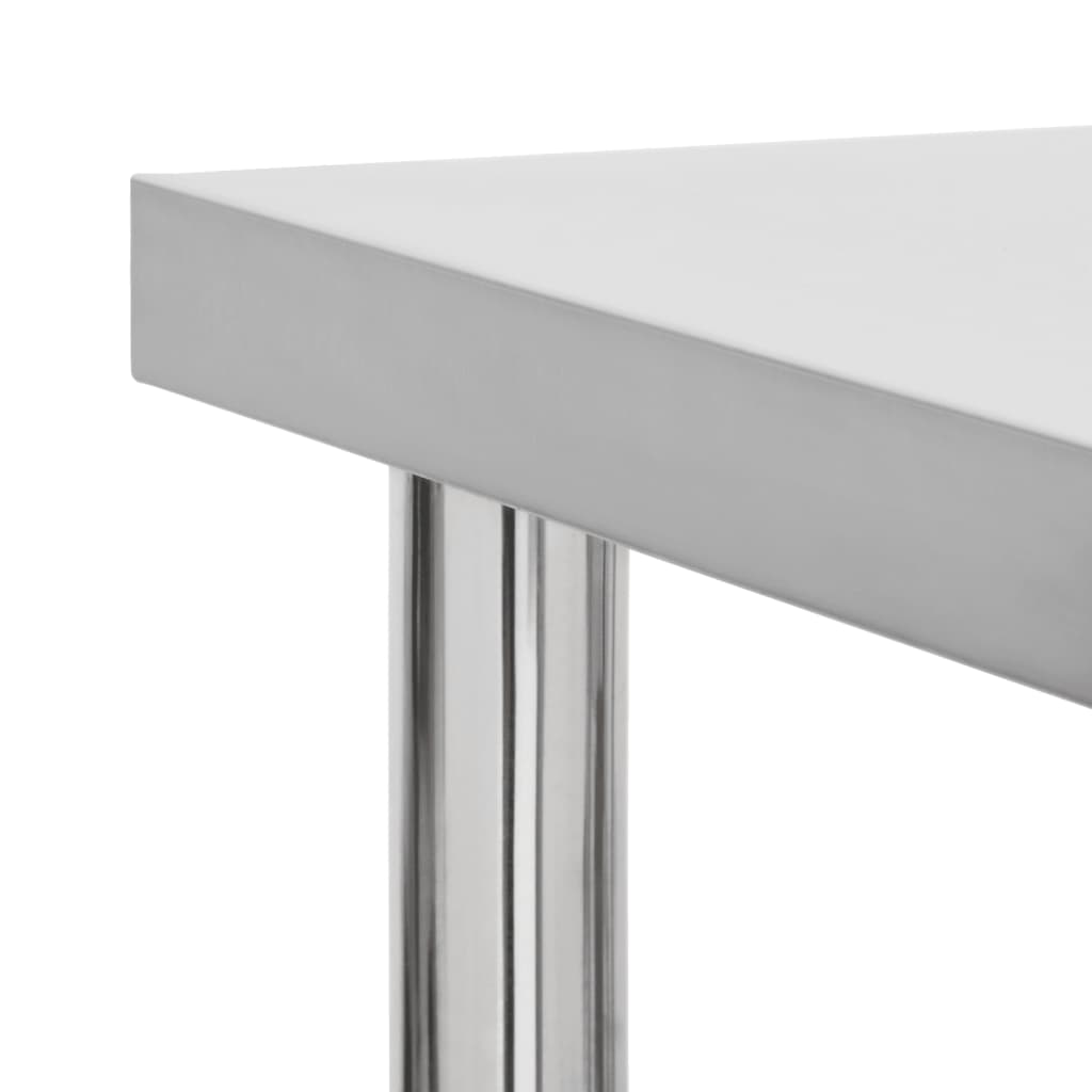 Keittiön työpöytä pyörillä 60x30x85 cm ruostumaton teräs - Harrastajankoti.fi