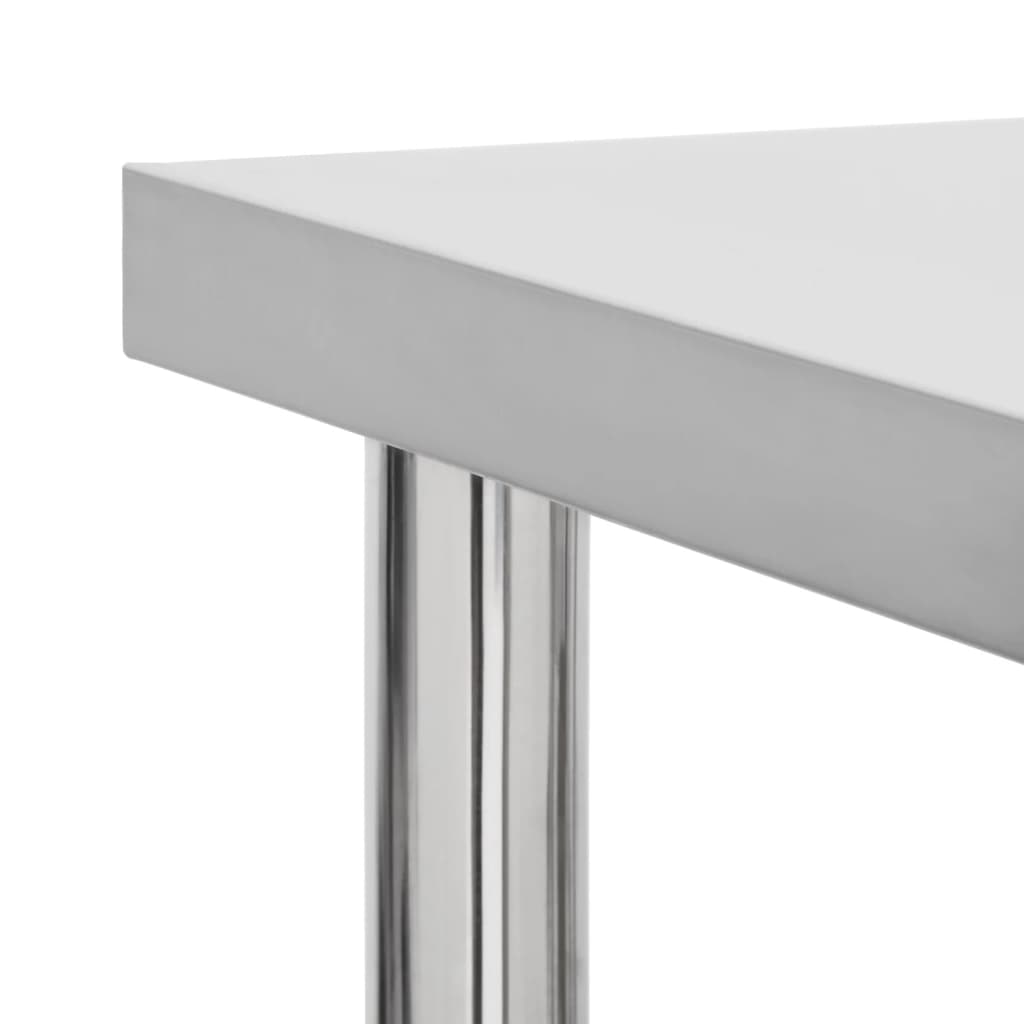 Keittiön työpöytä pyörillä 80x30x85 cm ruostumaton teräs - Harrastajankoti.fi