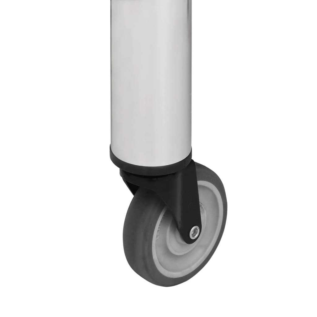 Keittiön työpöytä pyörillä 80x30x85 cm ruostumaton teräs - Harrastajankoti.fi