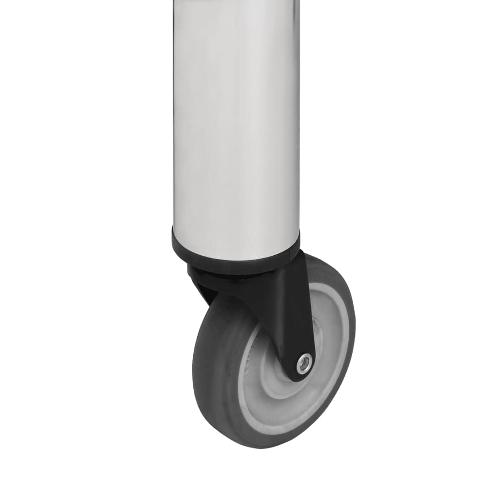 Keittiön työpöytä pyörillä 80x45x85 cm ruostumaton teräs - Harrastajankoti.fi