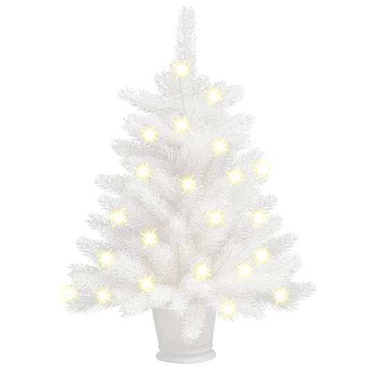 Tekojoulukuusi LED-valoilla valkoinen 65 cm - Harrastajankoti.fi