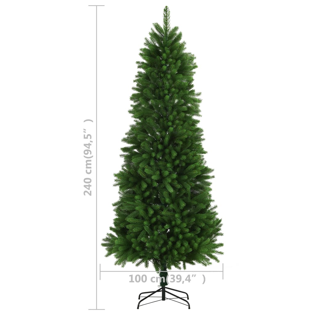 Tekojoulukuusi LED-valoilla ja palloilla 240 cm vihreä - Harrastajankoti.fi
