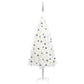 Tekojoulukuusi LED-valoilla ja palloilla valkoinen 180 cm - Harrastajankoti.fi