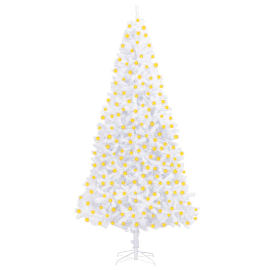 Tekojoulukuusi LED-valoilla 300 cm valkoinen - Harrastajankoti.fi