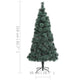 Tekojoulukuusi LED-valoilla ja jalustalla vihreä 210 cm PET - Harrastajankoti.fi