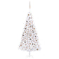 Tekojoulukuusi LED-valoilla ja palloilla 300 cm valkoinen - Harrastajankoti.fi