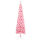 Ohut joulukuusi LED-valoilla ja palloilla pinkki 150 cm - Harrastajankoti.fi