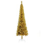 Ohut joulukuusi LED-valoilla ja palloilla kulta 240 cm - Harrastajankoti.fi