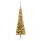 Ohut joulukuusi LED-valoilla ja palloilla kulta 120 cm - Harrastajankoti.fi