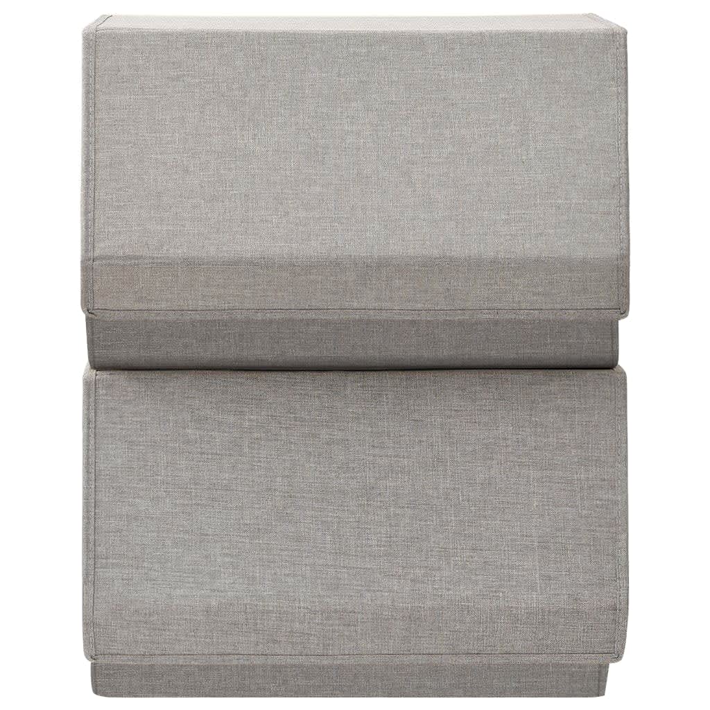 Pinottava 2-osainen säilytyslaatikkosarja kansilla kangas harm. - Harrastajankoti.fi