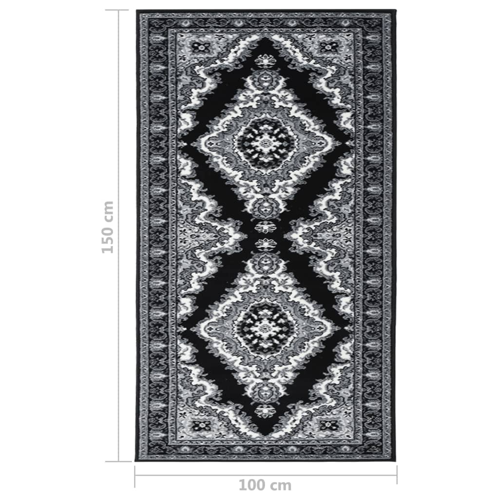 Käytävämatto BCF musta 100x150 cm - Harrastajankoti.fi