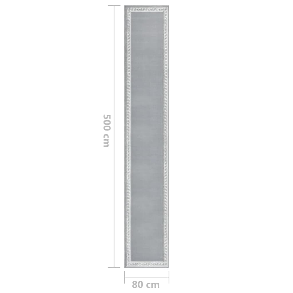 Käytävämatto BCF harmaa kuviolla 80x500 cm - Harrastajankoti.fi