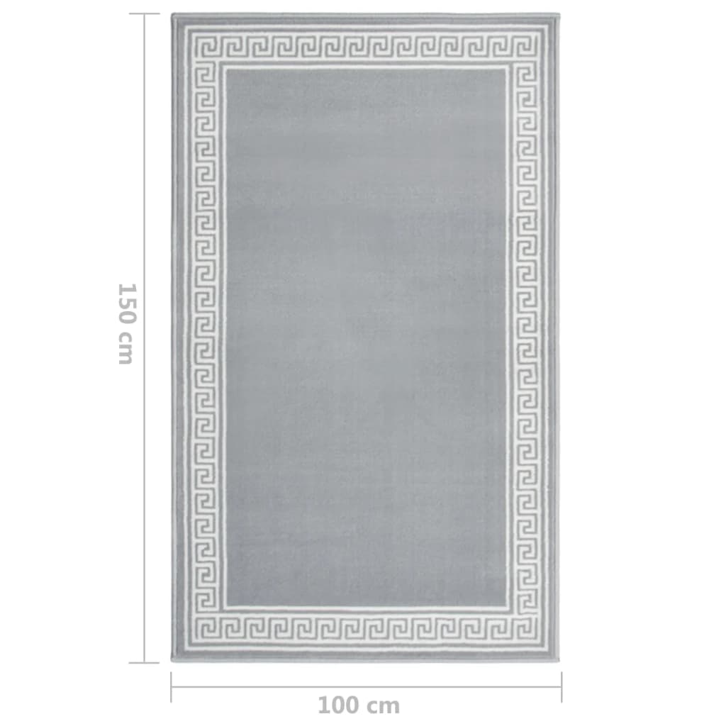 Käytävämatto BCF harmaa kuviolla 100x150 cm - Harrastajankoti.fi