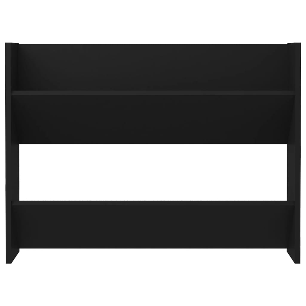 Seinäkenkäkaappi musta 80x18x60 cm lastulevy - Harrastajankoti.fi