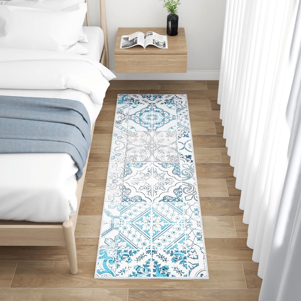 Käytävämatto kuvioitu pestävä taitettava 60x200 cm polyesteri - Harrastajankoti.fi