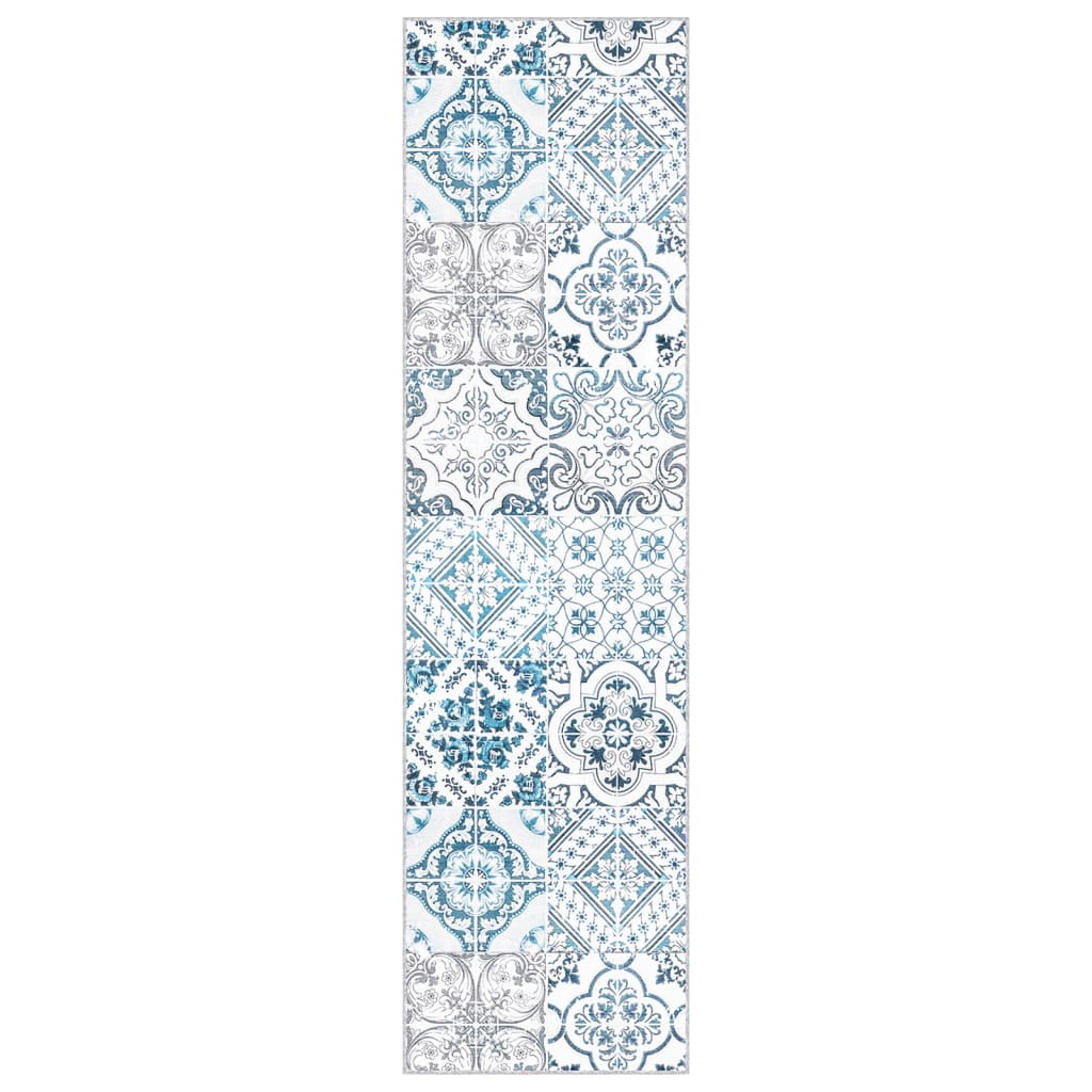 Käytävämatto kuvioitu pestävä taitettava 80x300 cm polyesteri - Harrastajankoti.fi