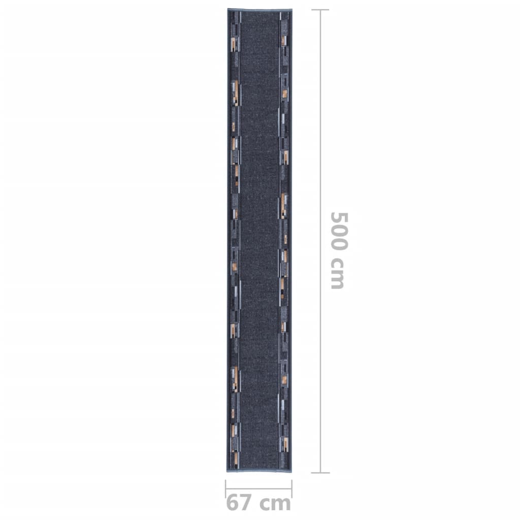 Käytävämatto antrasiitti 67x500 cm liukumaton - Harrastajankoti.fi