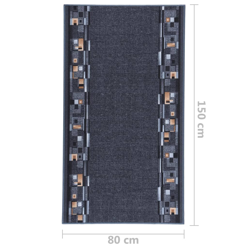 Käytävämatto antrasiitti 80x150 cm liukumaton - Harrastajankoti.fi