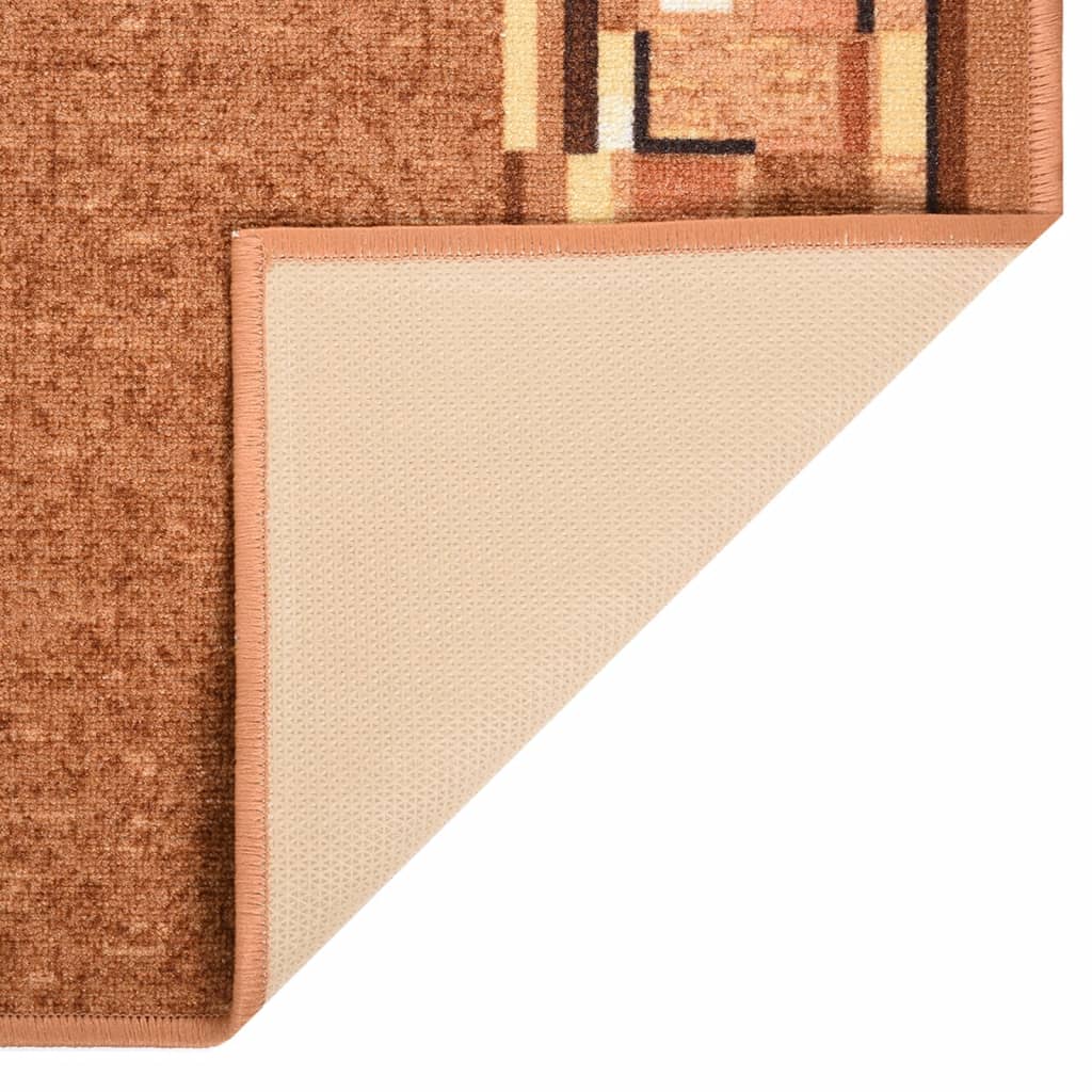 Käytävämatto ruskea 67x350 cm liukumaton - Harrastajankoti.fi