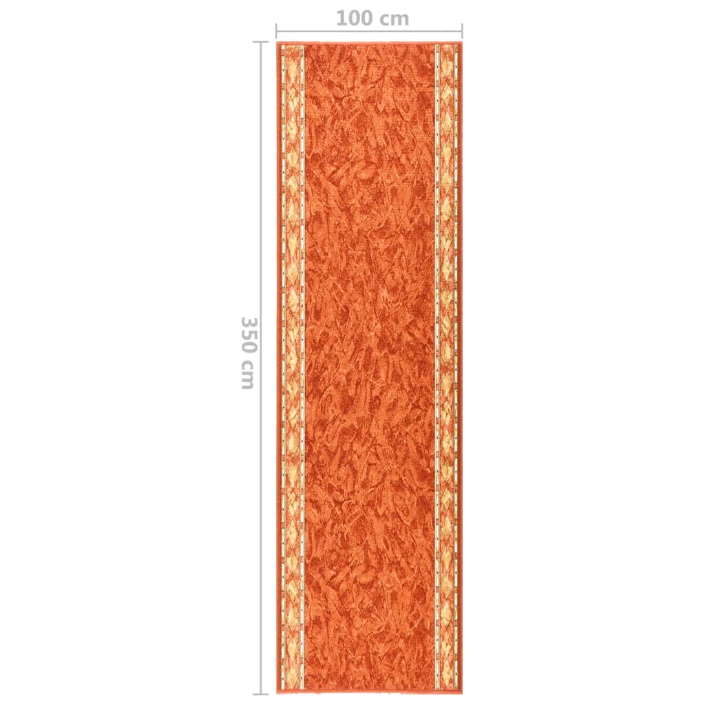 Käytävämatto terrakotta 100x350 cm liukumaton - Harrastajankoti.fi