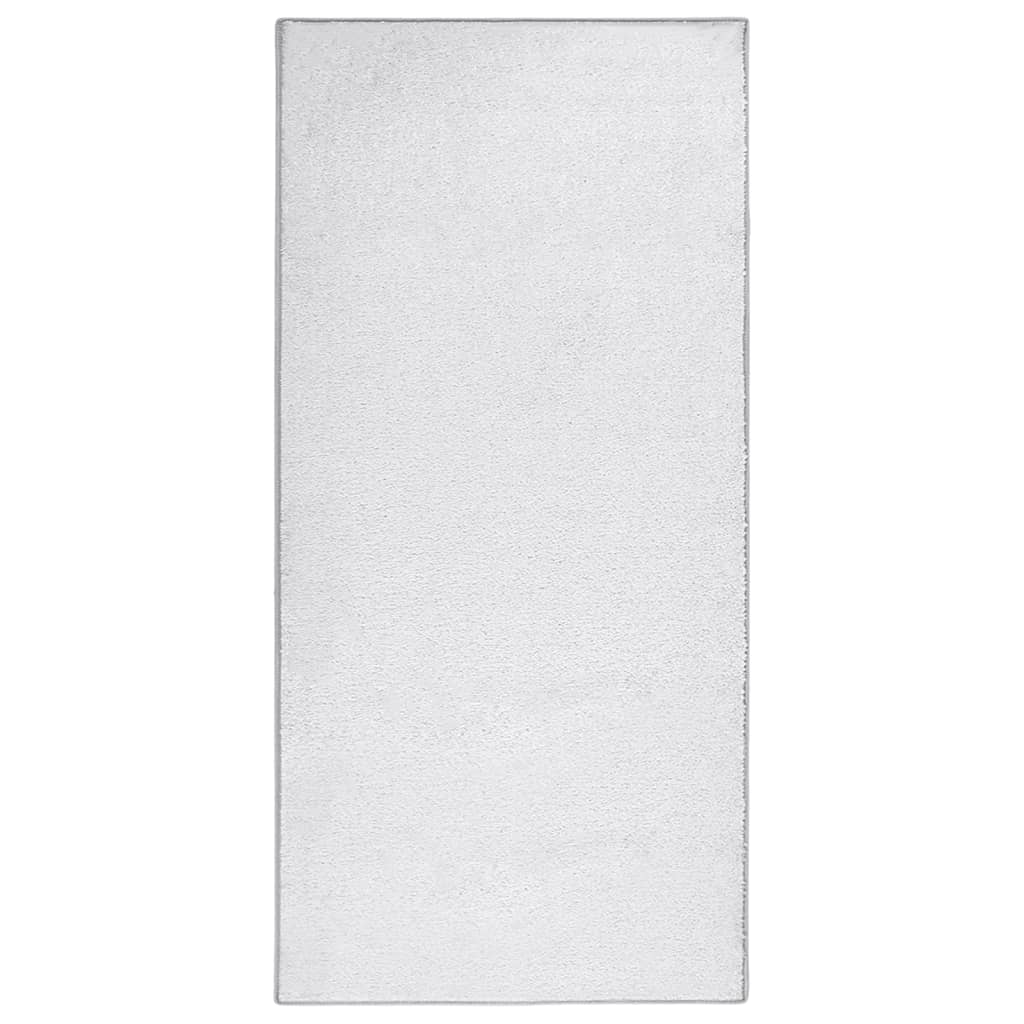 Pehmeänukkainen matto liukumaton 115x170 cm vaaleanharmaa - Harrastajankoti.fi