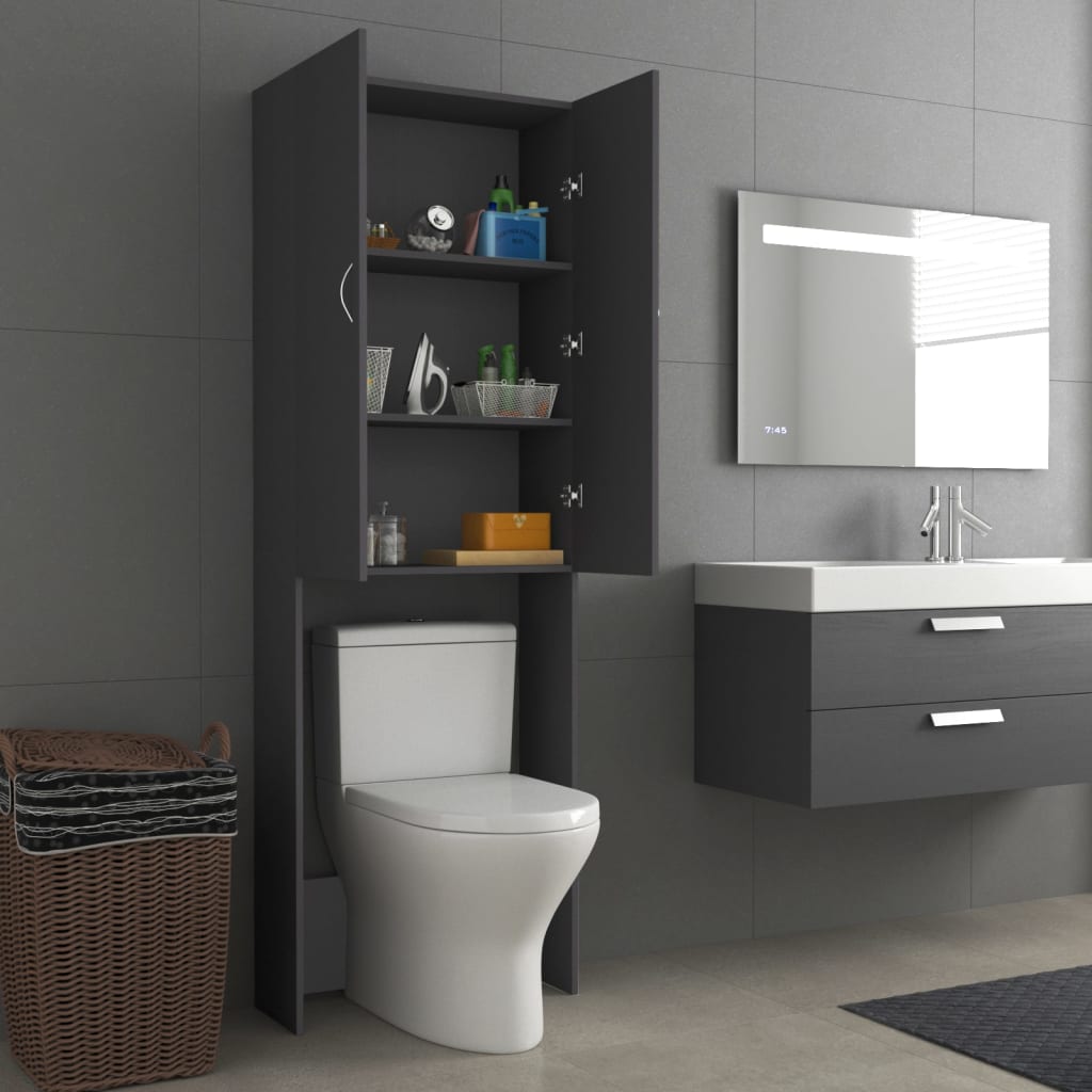 Pesukonekaappi harmaa 64x25,5x190 cm - Harrastajankoti.fi