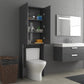 Pesukonekaappi korkeakiilto harmaa 64x25,5x190 cm - Harrastajankoti.fi