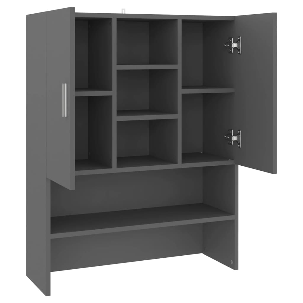 Pesukonekaappi harmaa 70,5x25,5x90 cm - Harrastajankoti.fi