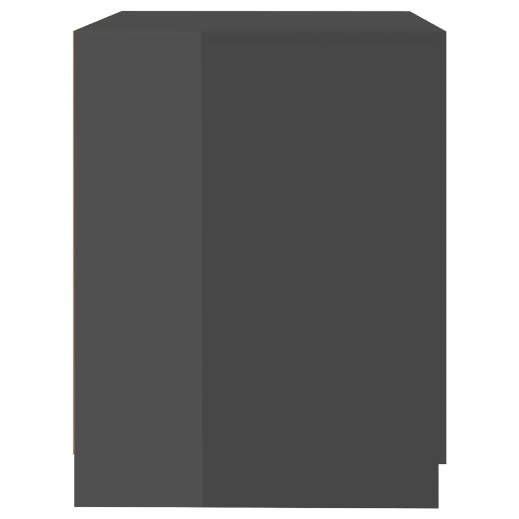 Pesukonekaappi korkeakiilto harmaa 71x71,5x91,5 cm - Harrastajankoti.fi