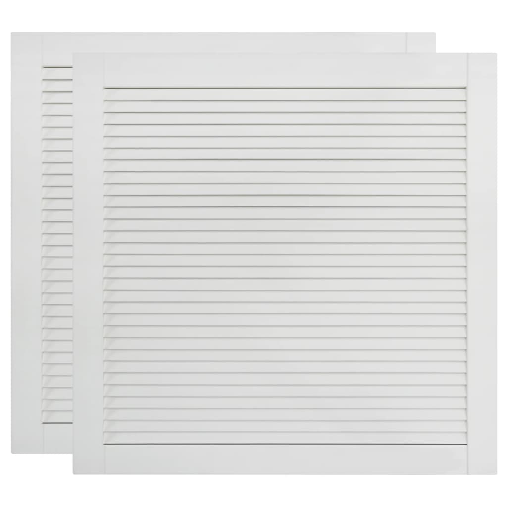 Säleikköovi 2 kpl täysi mänty valkoinen 39,5x39,4 cm - Harrastajankoti.fi