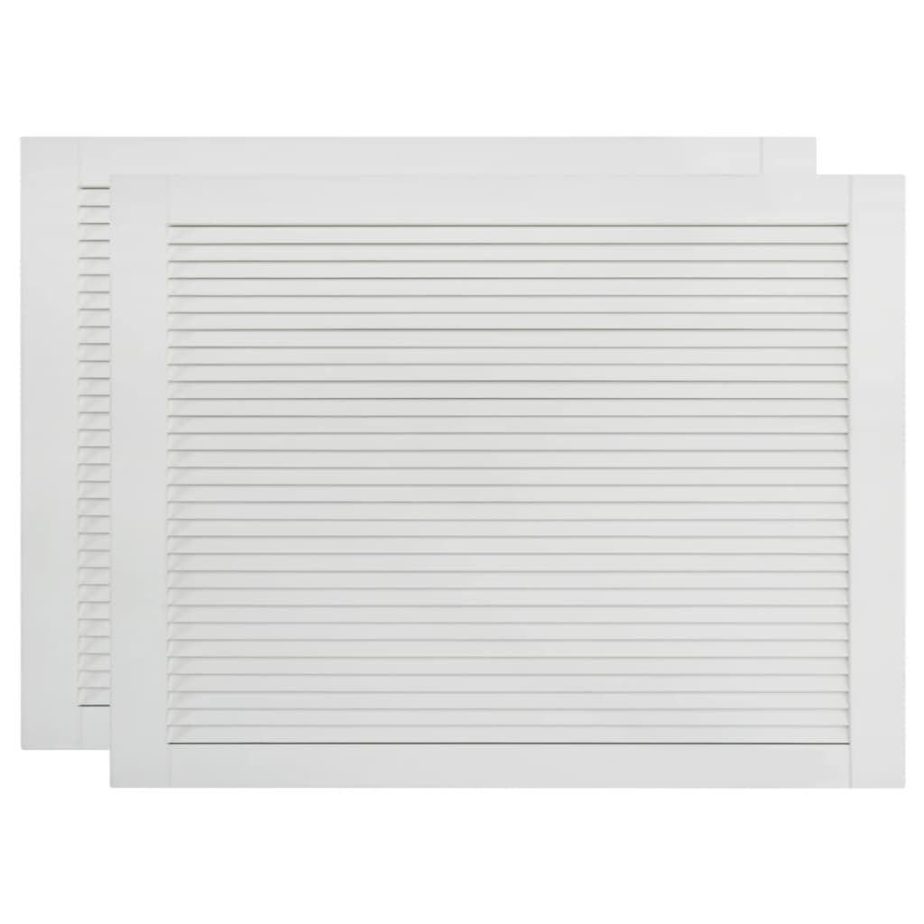 Säleikköovi 2 kpl täysi mänty valkoinen 39,5x59,4 cm - Harrastajankoti.fi