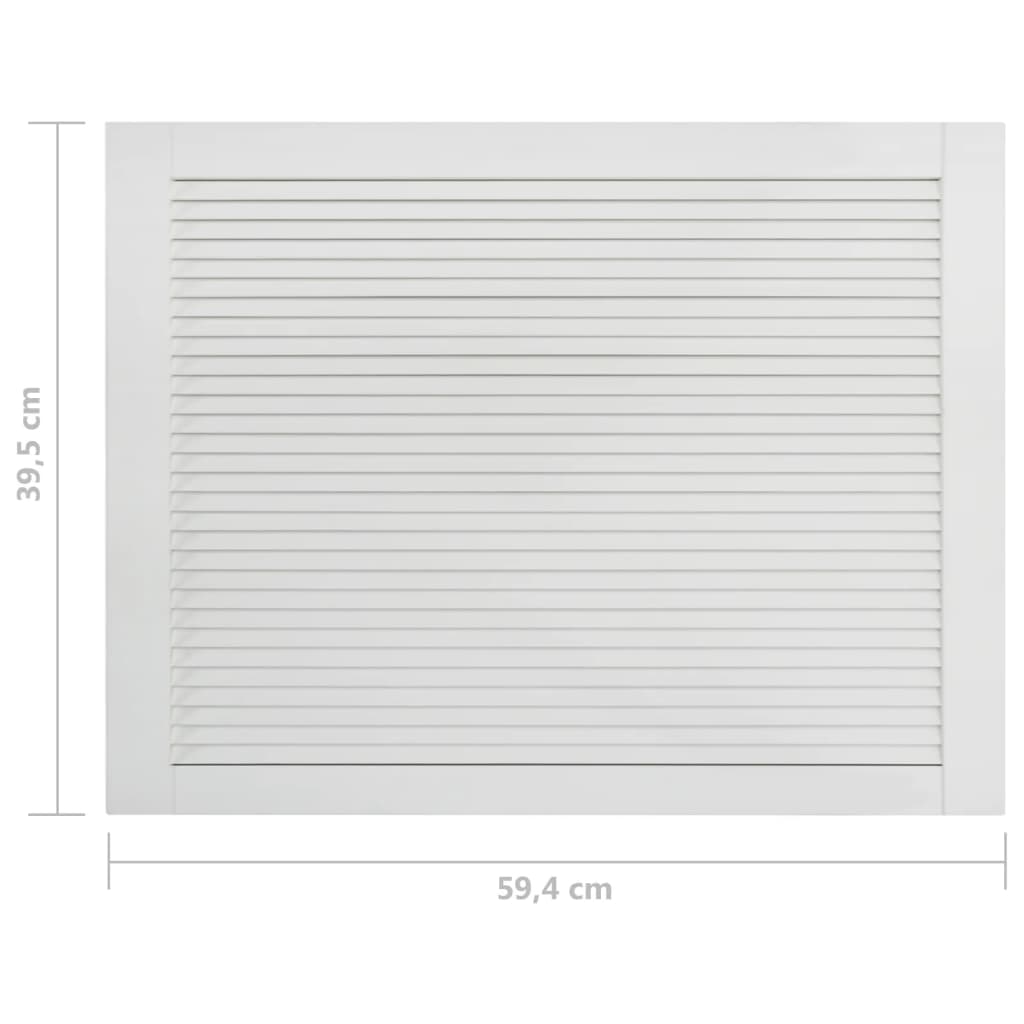 Säleikköovi 2 kpl täysi mänty valkoinen 39,5x59,4 cm - Harrastajankoti.fi