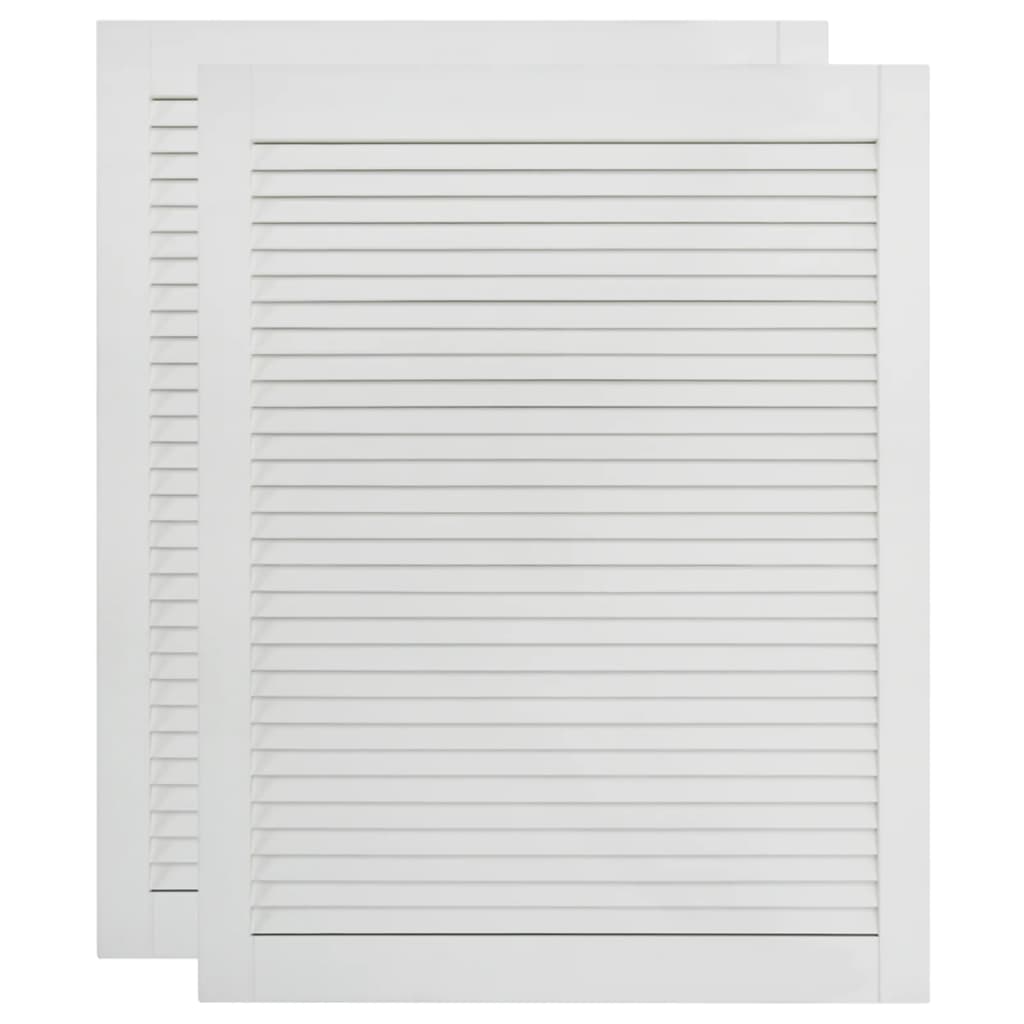 Säleikköovi 2 kpl täysi mänty valkoinen 61,5x39,4 cm - Harrastajankoti.fi