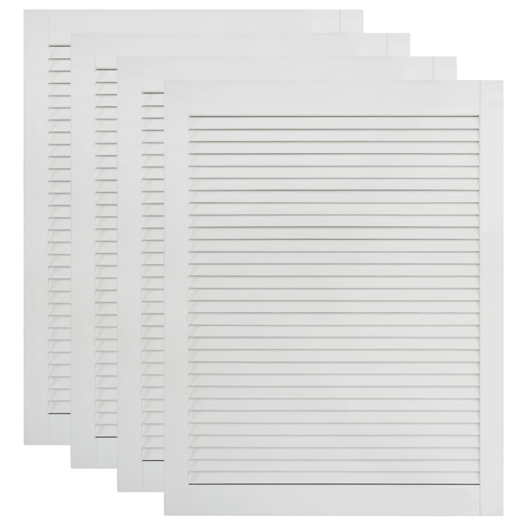 Säleikköovi 4 kpl täysi mänty valkoinen 61,5x39,4 cm - Harrastajankoti.fi