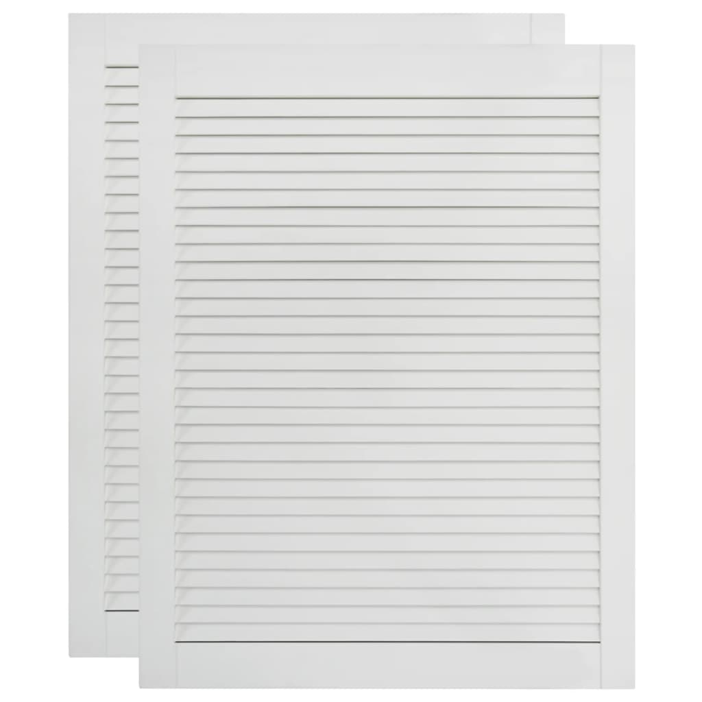 Säleikköovet 2 kpl täysi mänty valkoinen 69x49,4 cm - Harrastajankoti.fi