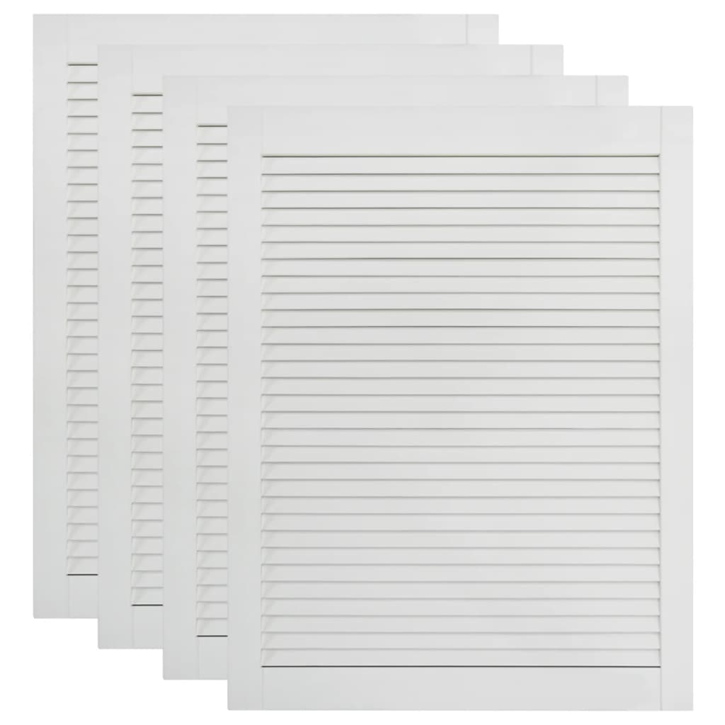 Säleikköovi 4 kpl täysi mänty valkoinen 69x49,4 cm - Harrastajankoti.fi