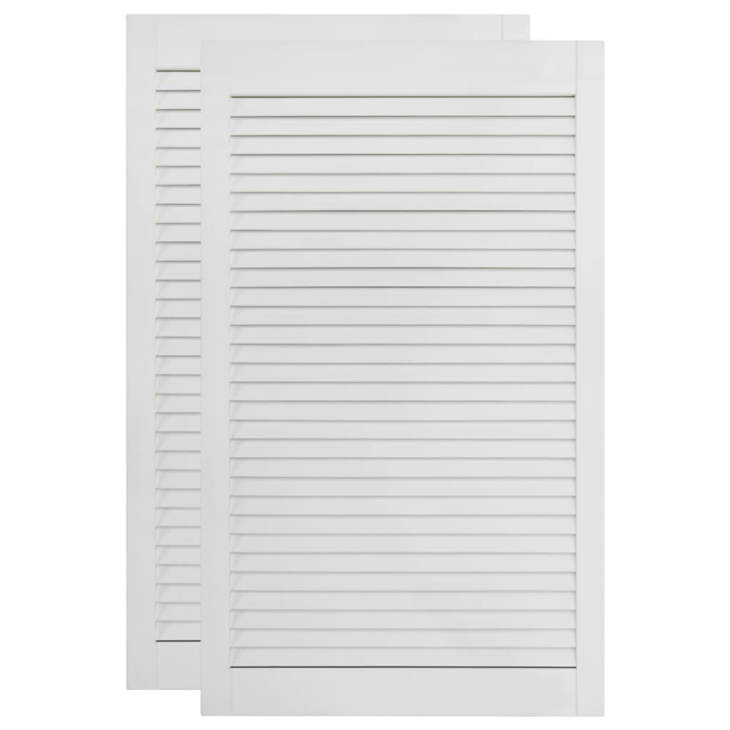 Säleikköovi 2 kpl täysi mänty valkoinen 99,3x49,4 cm - Harrastajankoti.fi