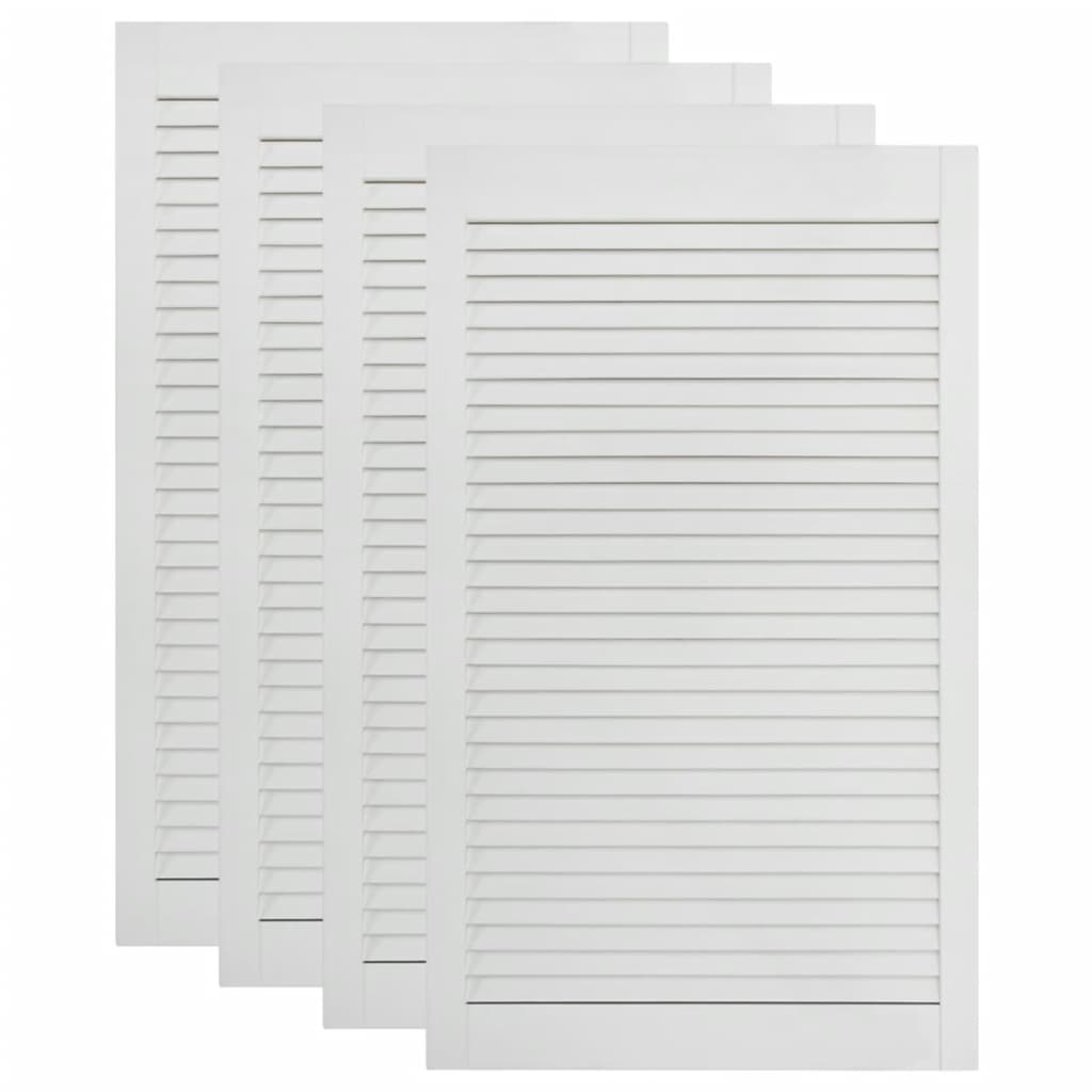 Säleikköovi 4 kpl täysi mänty valkoinen 99,3x49,4 cm - Harrastajankoti.fi