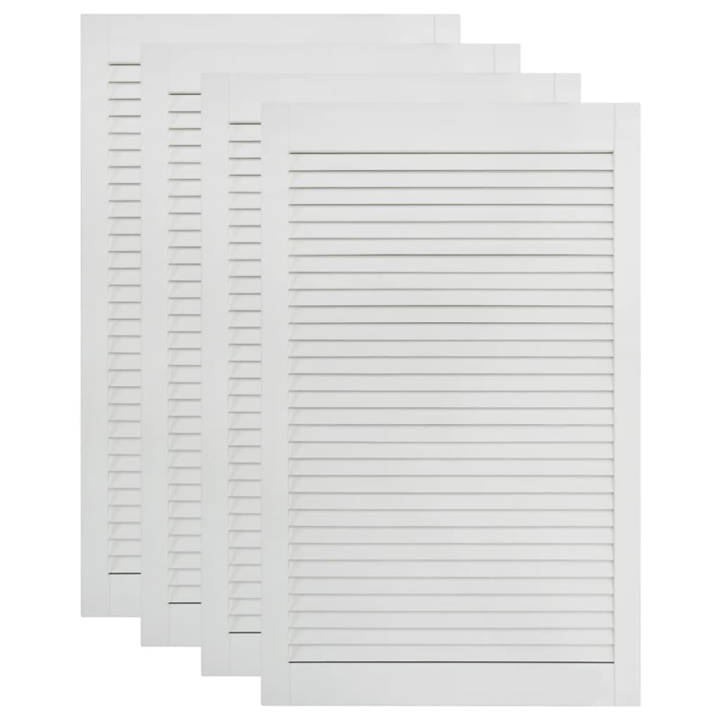 Säleikköovet 4 kpl täysi mänty valkoinen 99,3x59,4 cm - Harrastajankoti.fi