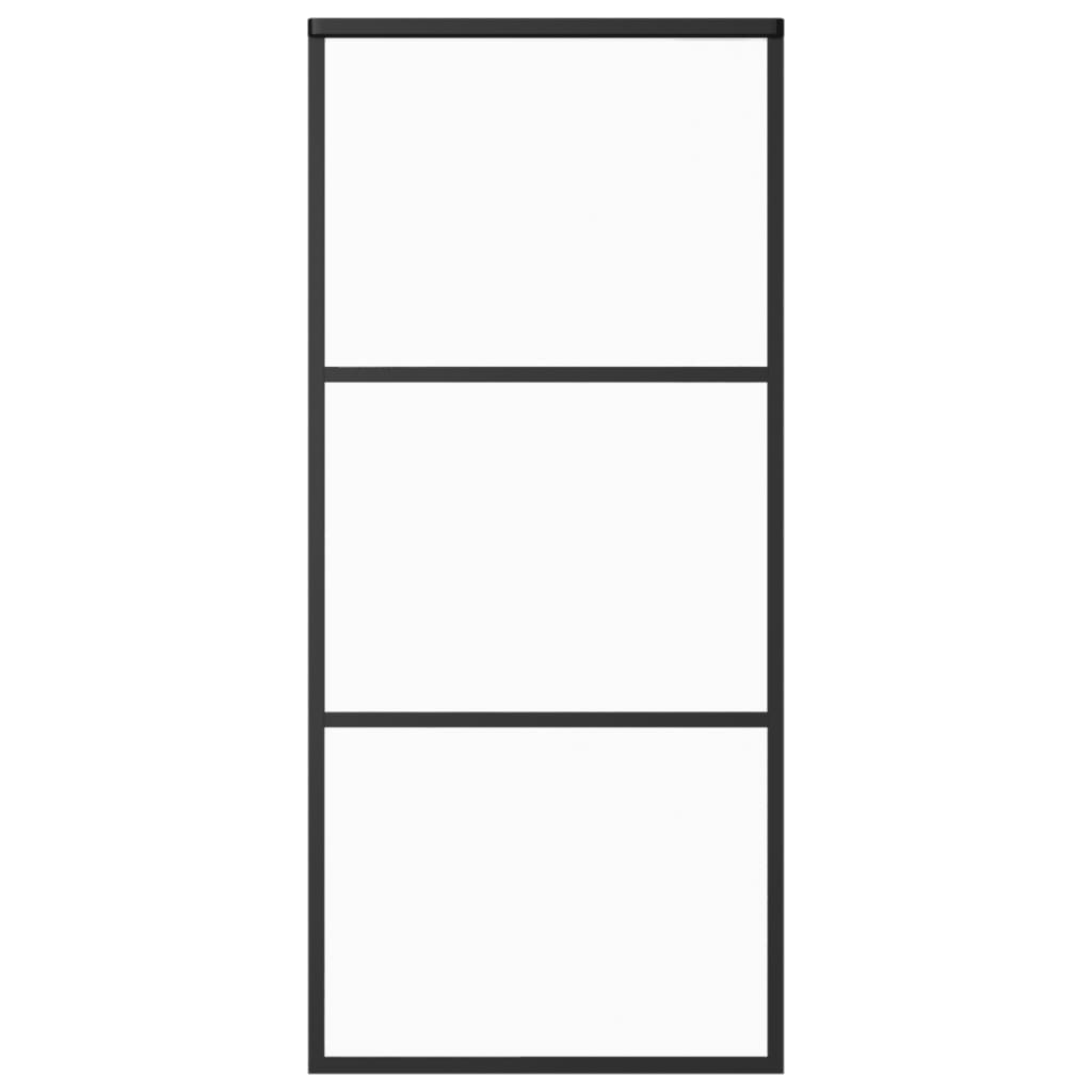 Liukuovi asennustarvikkeilla ESG lasi ja alumiini 90x205 cm - Harrastajankoti.fi