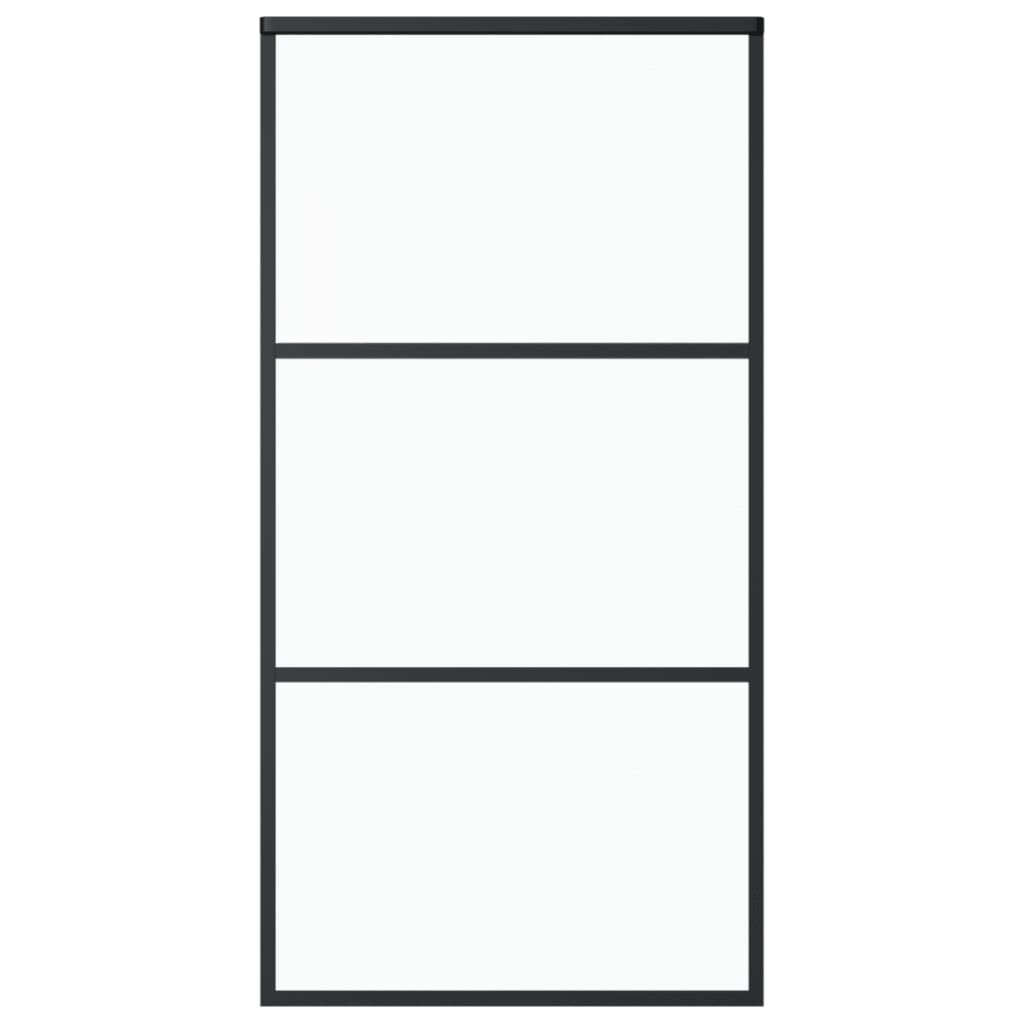 Liukuovi asennustarvikkeilla ESG lasi ja alumiini 102x205 cm - Harrastajankoti.fi