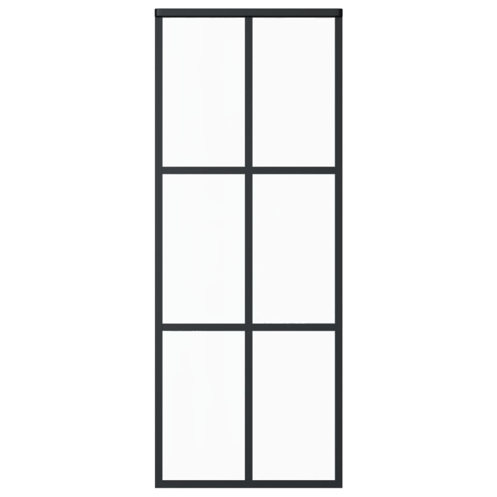 Liukuovi asennustarvikkeilla ESG lasi ja alumiini 76x205 cm - Harrastajankoti.fi