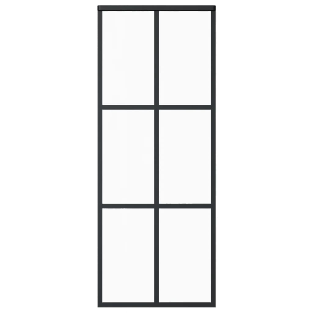 Liukuovi asennustarvikkeilla ESG lasi ja alumiini 76x205 cm - Harrastajankoti.fi