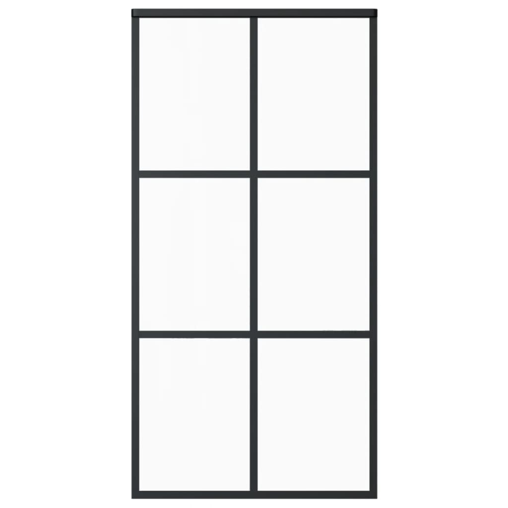 Liukuovi asennustarvikkeilla ESG lasi ja alumiini 102x205 cm - Harrastajankoti.fi