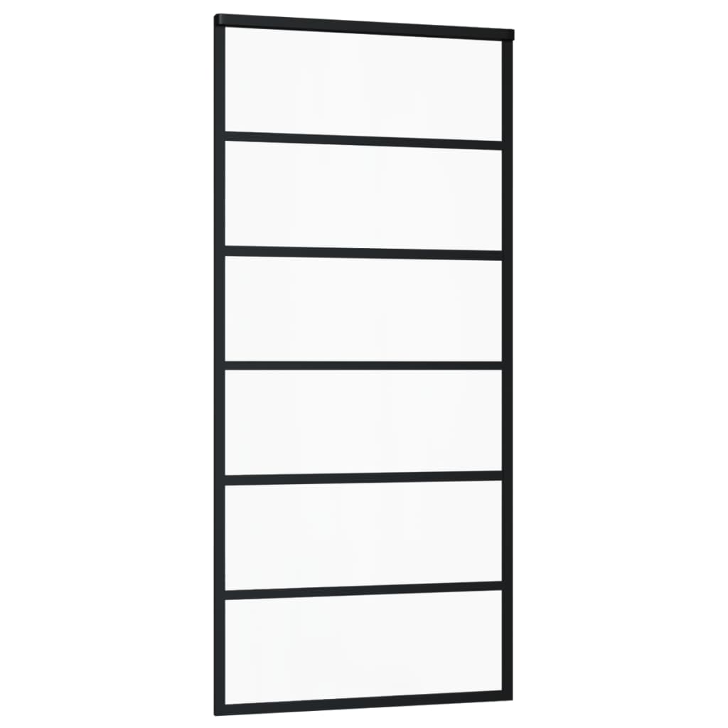 Liukuovi asennustarvikkeilla ESG lasi ja alumiini 90x205 cm - Harrastajankoti.fi