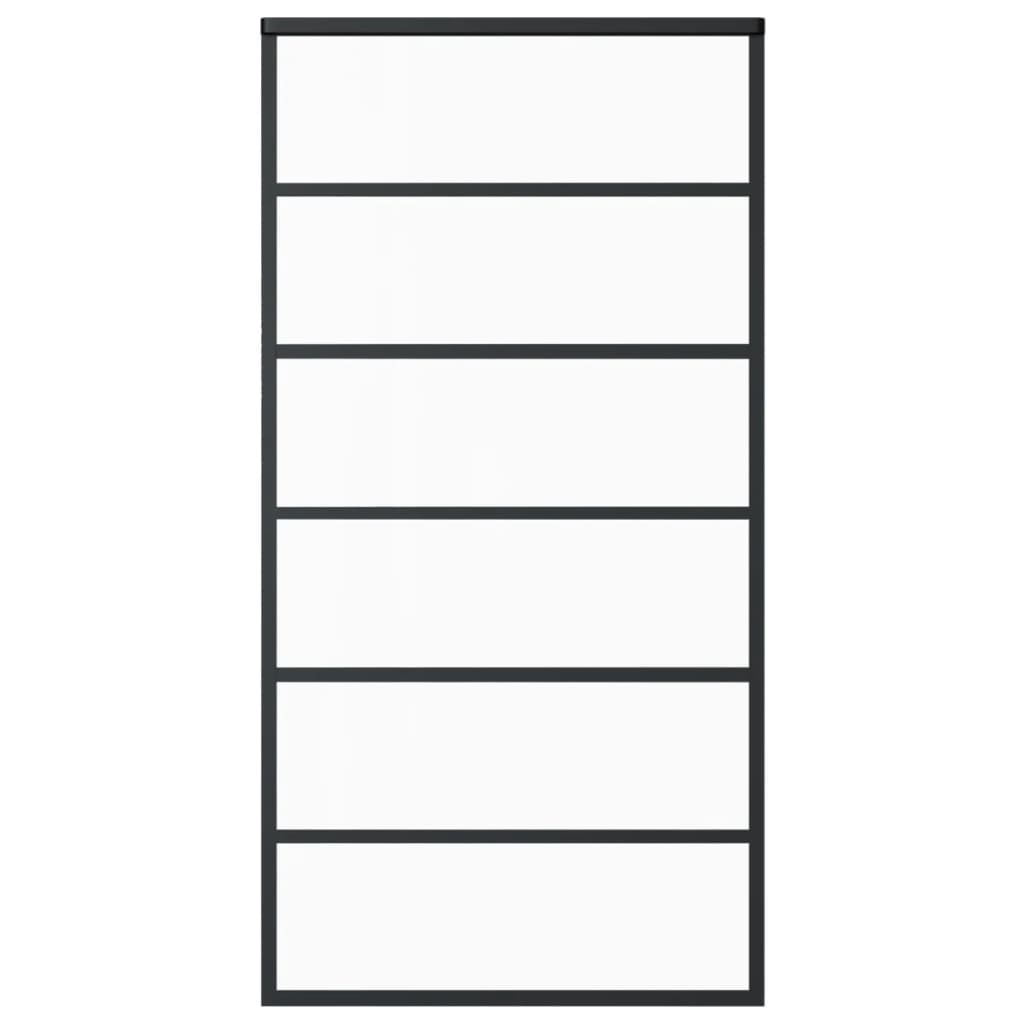 Liukuovi asennustarvikkeilla ESG lasi ja alumiini 102x205 cm - Harrastajankoti.fi